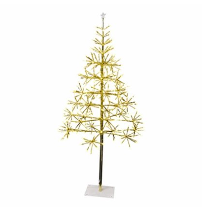 ADICIONES 42 in. Christmas LED Light Burst Gold Tree, Warm White AD2179033